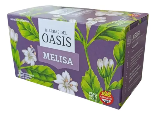 Oasis infusiones x 25 Té Melisa (Sedante natural, combate estados de ansiedad e insomnio, digestiva)