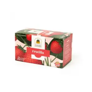 Oasis infusiones x 20 Té Frutilla (Té negro, hibisco y sabor natural de frutilla)