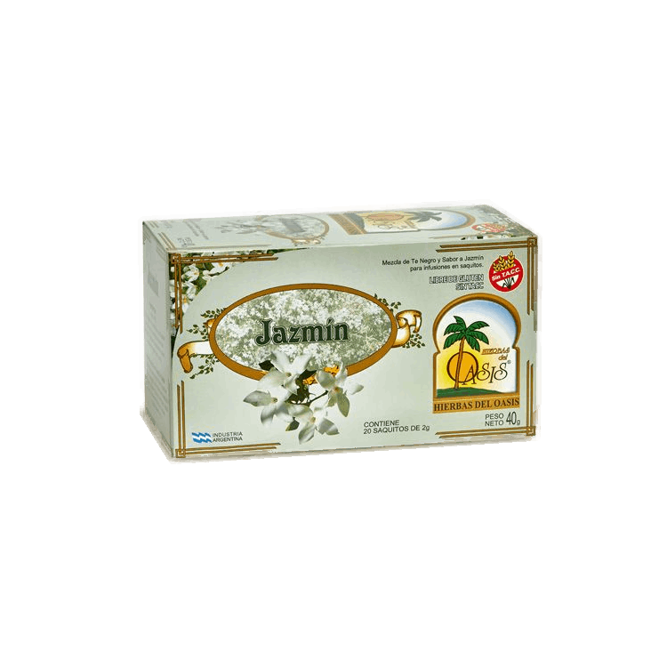 Oasis infusiones x 20 Té Jazmín (Té negro y pétalos de jazmín)