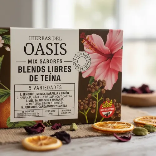 Oasis infusiones x 20 Te Mix Sabores - Blends Libres De Teína