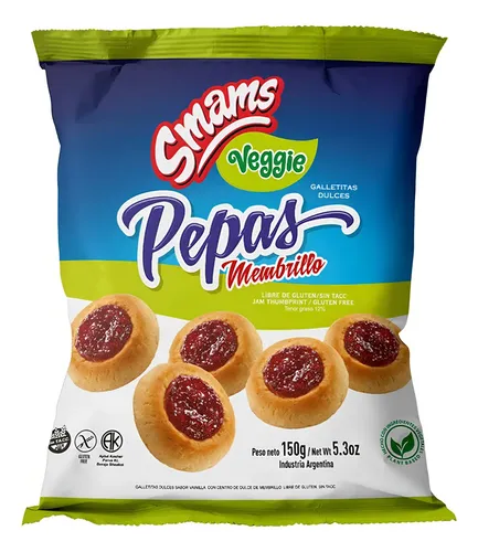 Smams pepas Veggie de membrillo 150g