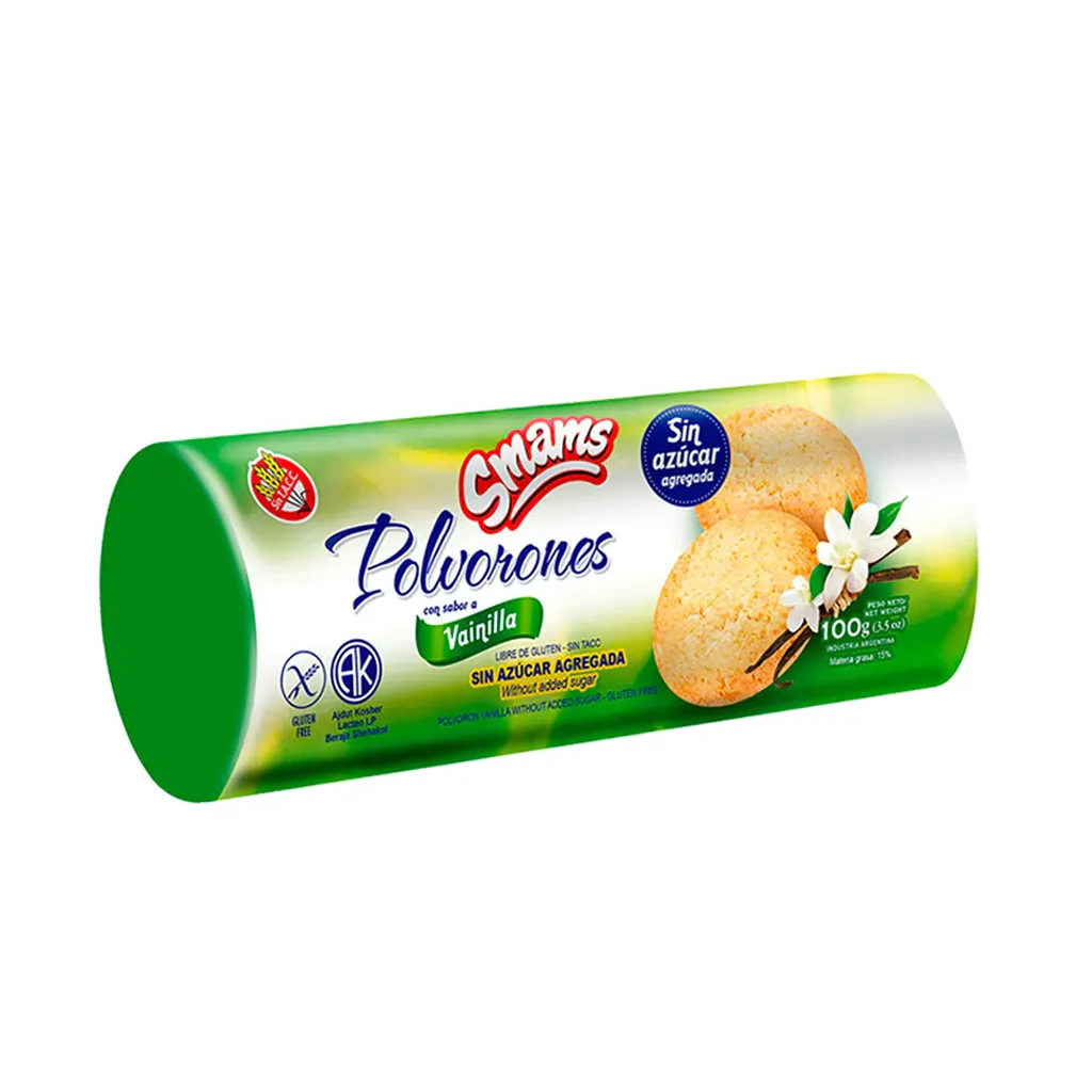 Smams polvorones de vainilla sin azucar 100g