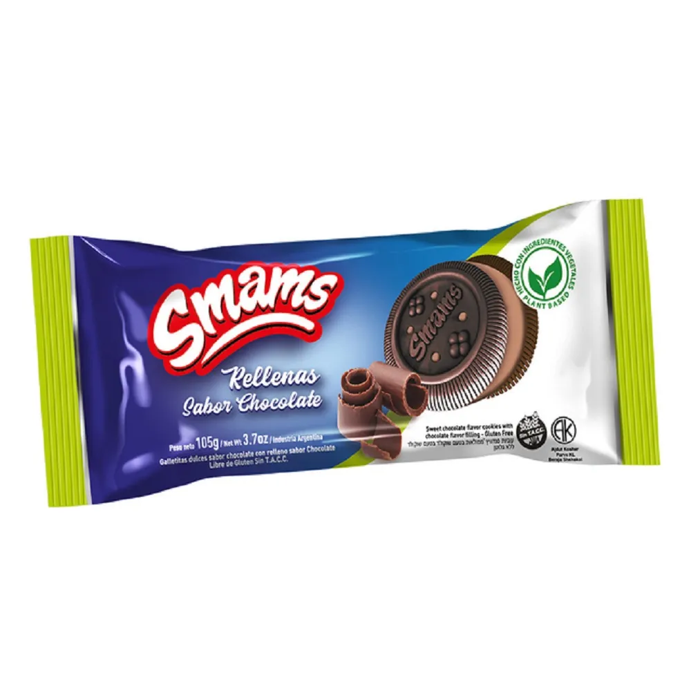 Smams galletitas rellenas chocolate con mousse de chocolate 105g
