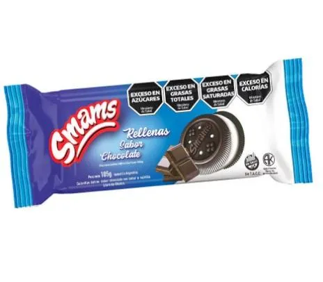 Smams galletitas rellenas frutilla 105g