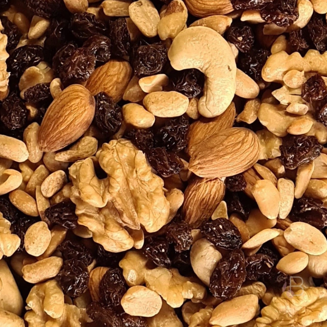 Mix frutos secos con maní con pasas 100g