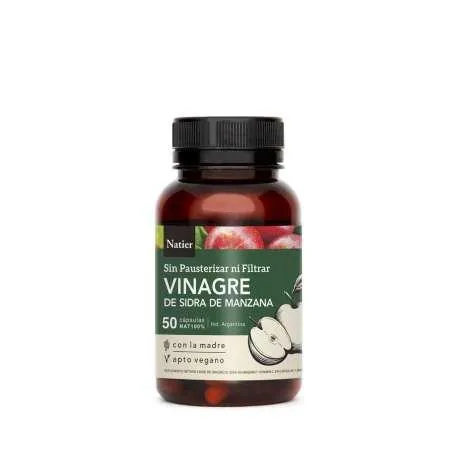 NATIER - VINAGRE DE SIDRA DE MANZANA x 50 CAPS