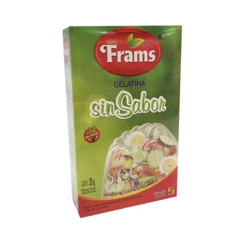 FRAMS GELATINA SIN SABOR sobres