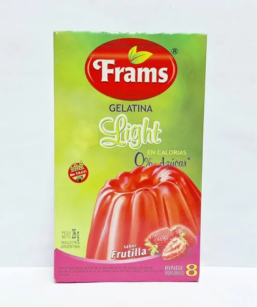 FRAMS Gelatina sin azucar frutos rojos sobres