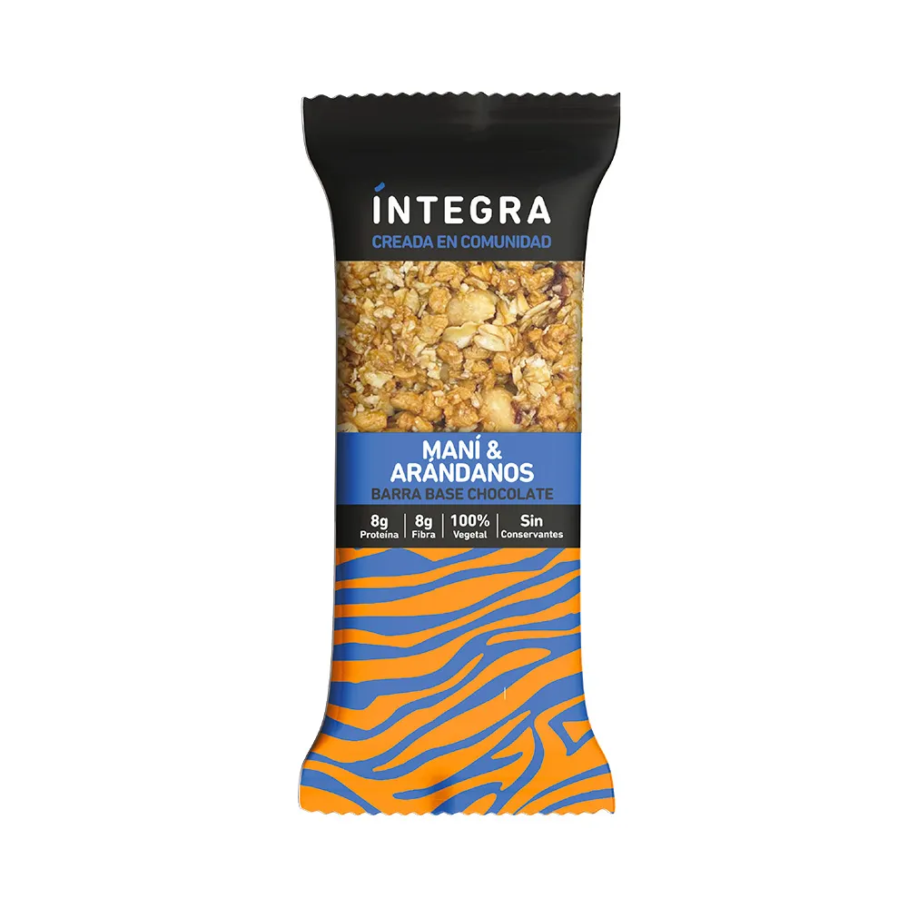 Integra barrita - chocolate, mani y arandano