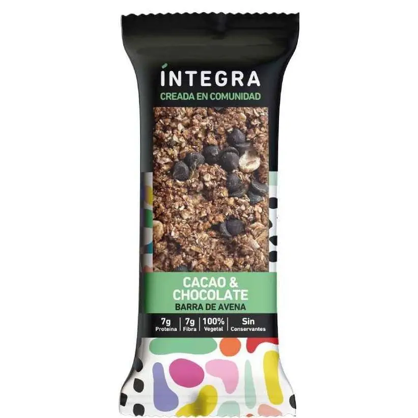 Integra barrita - chocolate y avena