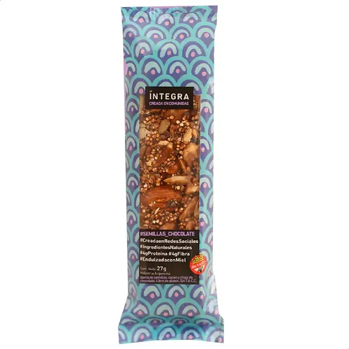 Integra barrita - semilla y chocolate