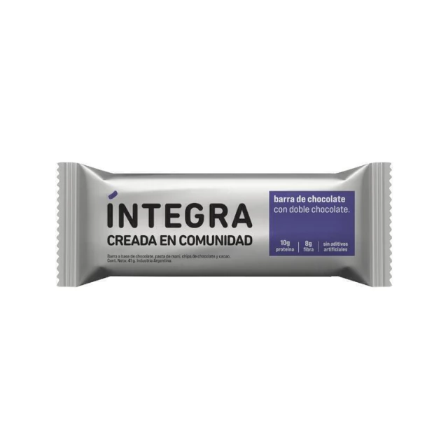 Integra Plateada proteica de doble chocolate