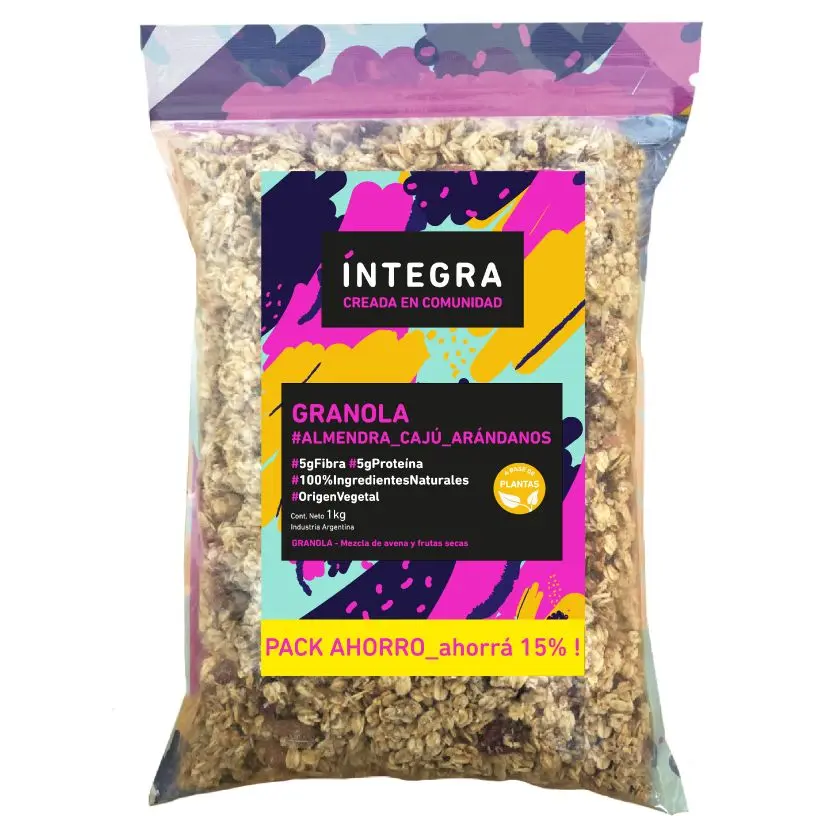 Integra granola xKg de almendra y arandanos