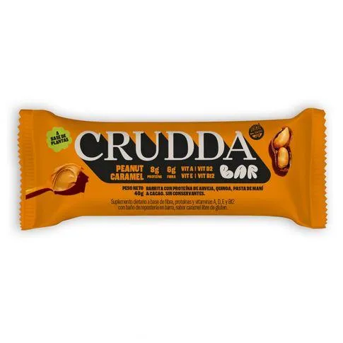 Crudda barritas proteicas de peanut caramel