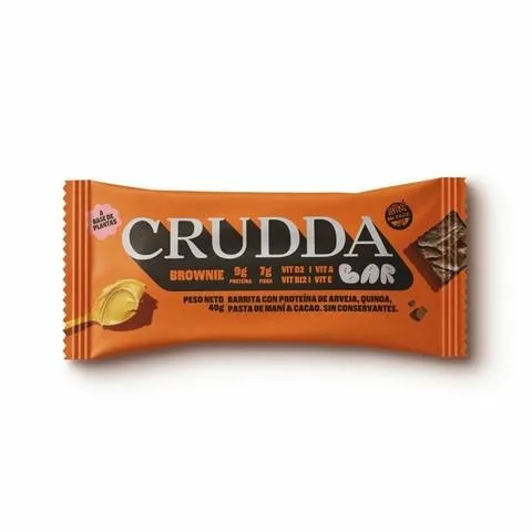 Crudda barritas proteicas de brownie
