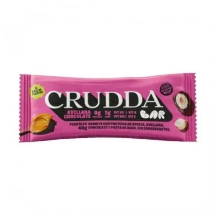 Crudda barritas proteicas de avellanas