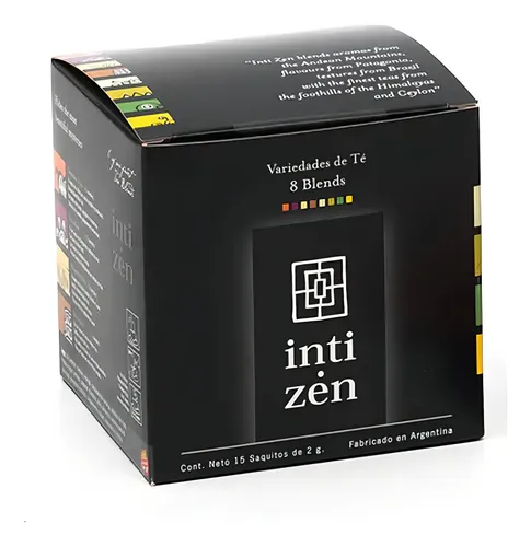 Intizen té 8 variedades 15 saquitos