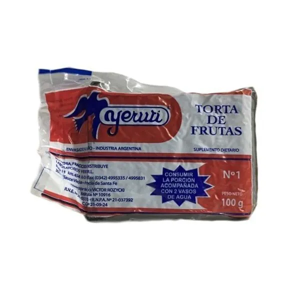 Yeruti torta de fruta N1 (laxante)