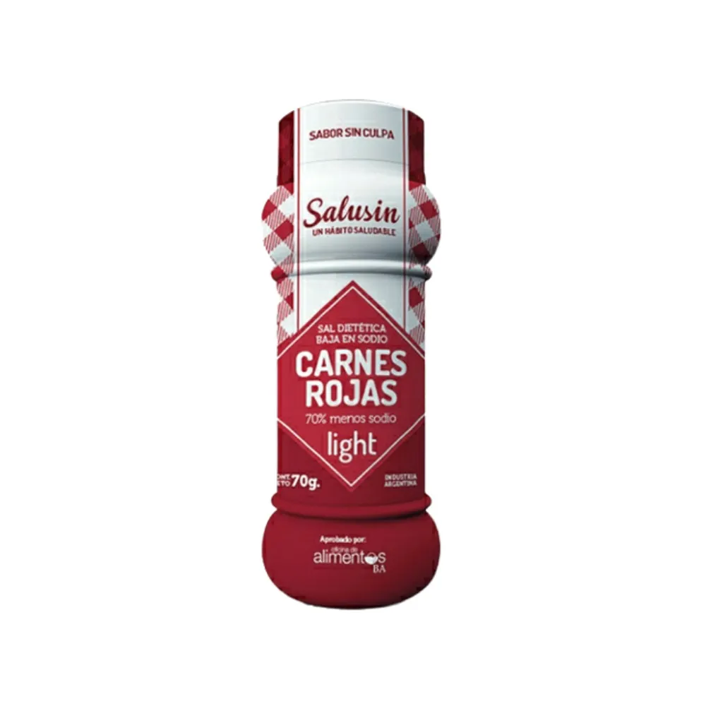 Salusin sal dietética baja en sodio carnes rojas