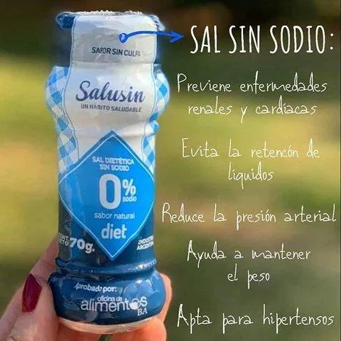 Salusin sal dietética sin sodio