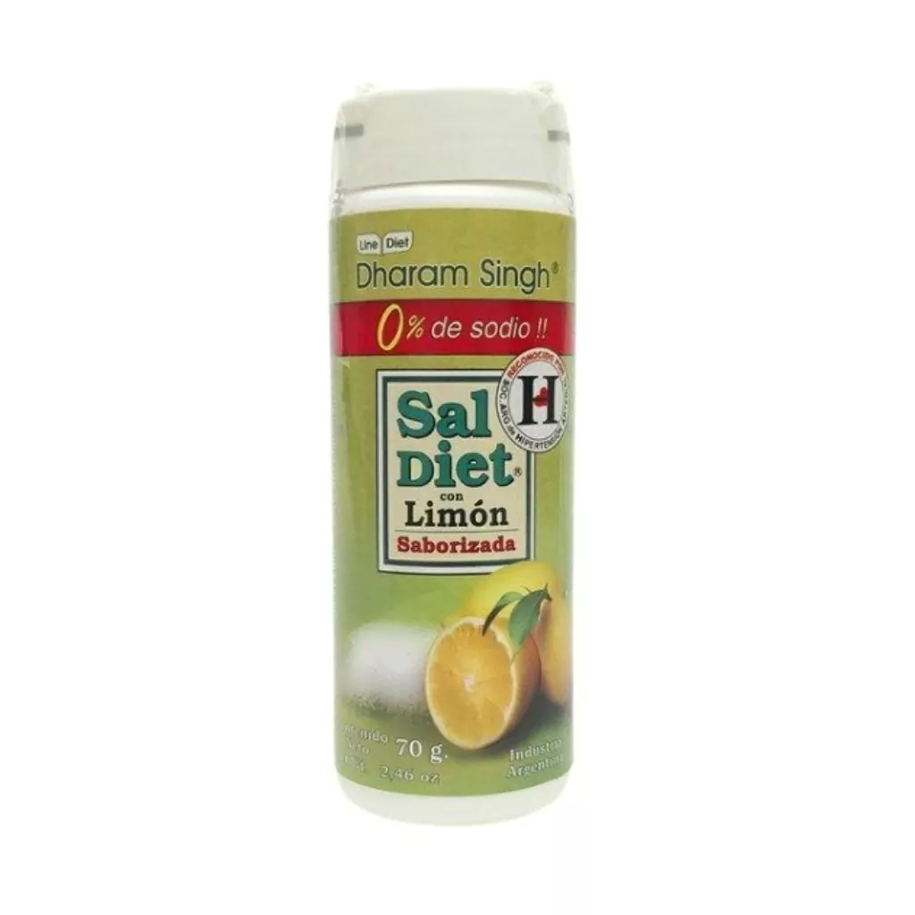 Dharam Singh sal dietética 0% sodio sabor limon 70g