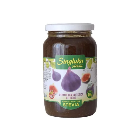 Singluko mermelada dietética con Stevia de higo libre de gluten