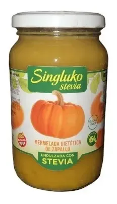 Singluko mermelada dietética con Stevia de zapallo libre de gluten