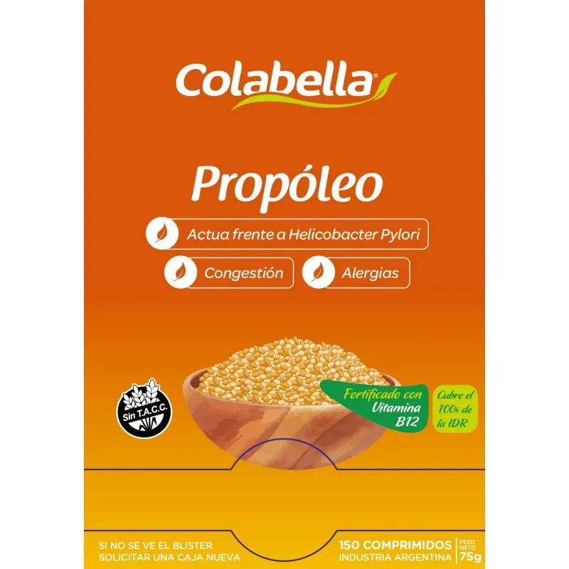 Colabella suplemento propoleo blistera x 10 comprimidos