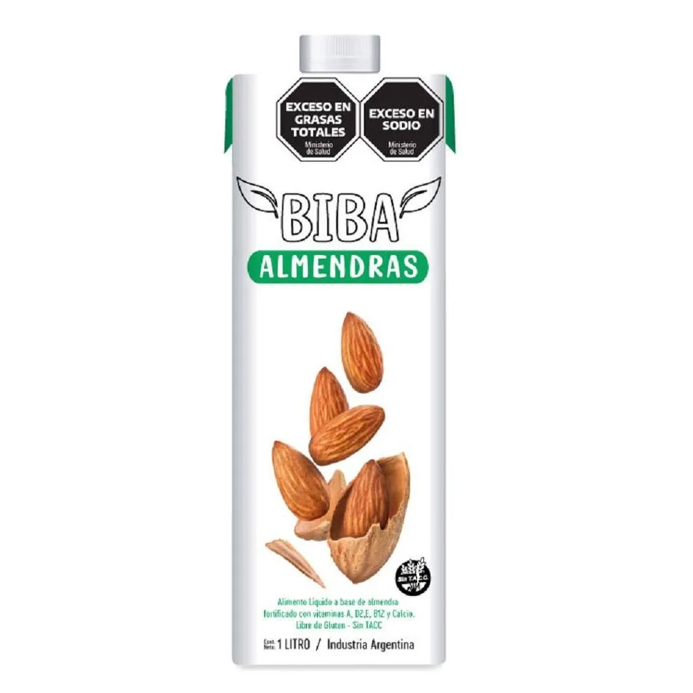 Biba leche de almendras x1L