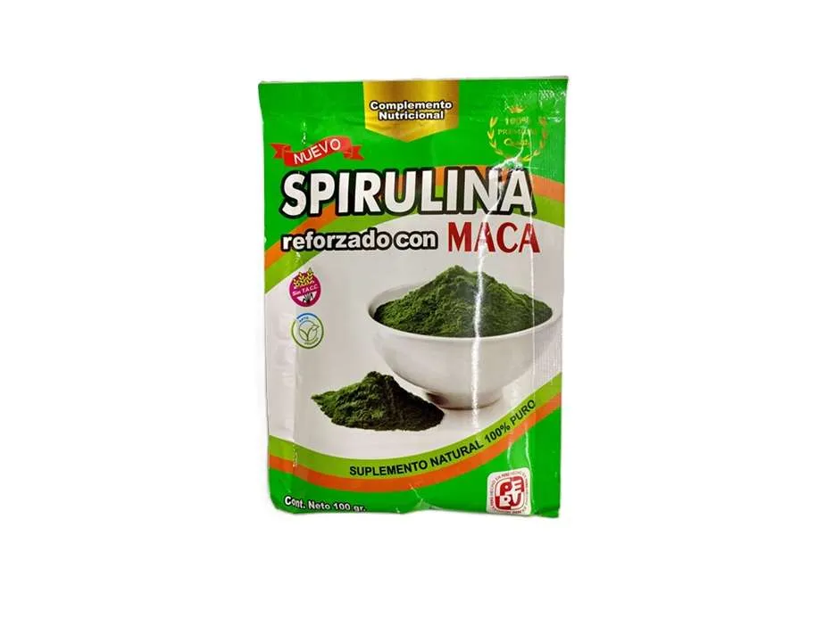 Spirulina reforzada con maca