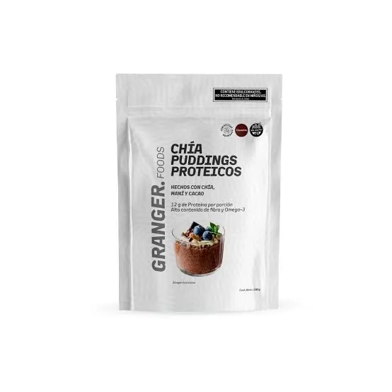 Granger premezcla de mousse de chia, maní y cacao 360g