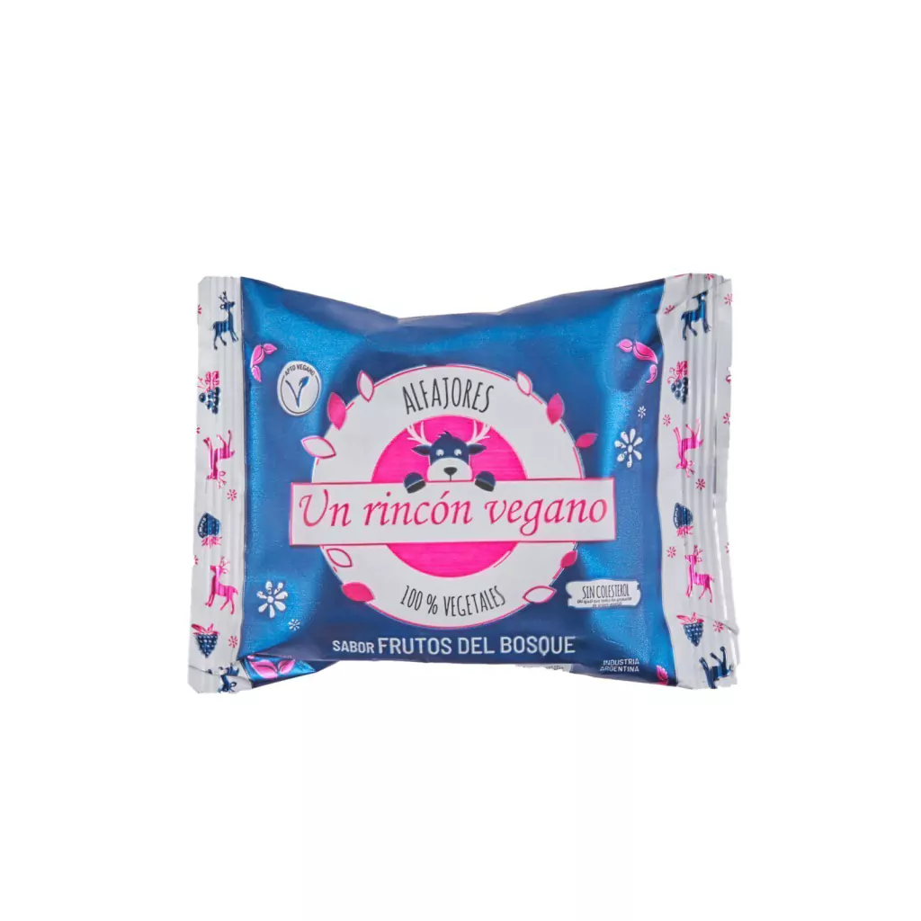 Rincón Vegano alfajor vegano frutos del bosque