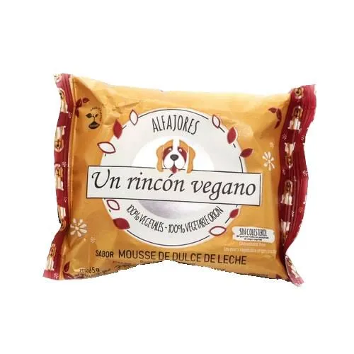 Rincón Vegano alfajor vegano mousse dulce de leche