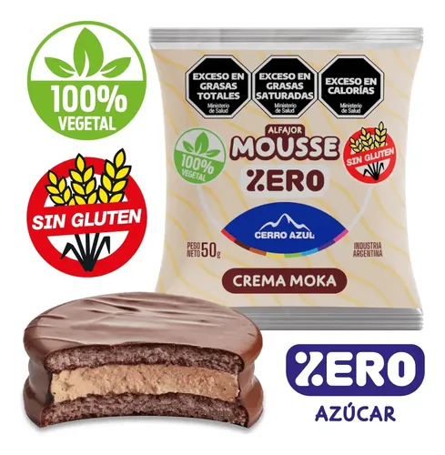 Cerro azul mousse de crema moka ZERO