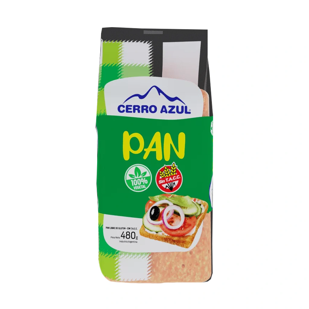 Cerro Azul pan de molde deslactosado libre de gluten