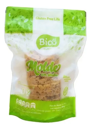 Bio pan de molde con semillas libre de gluten