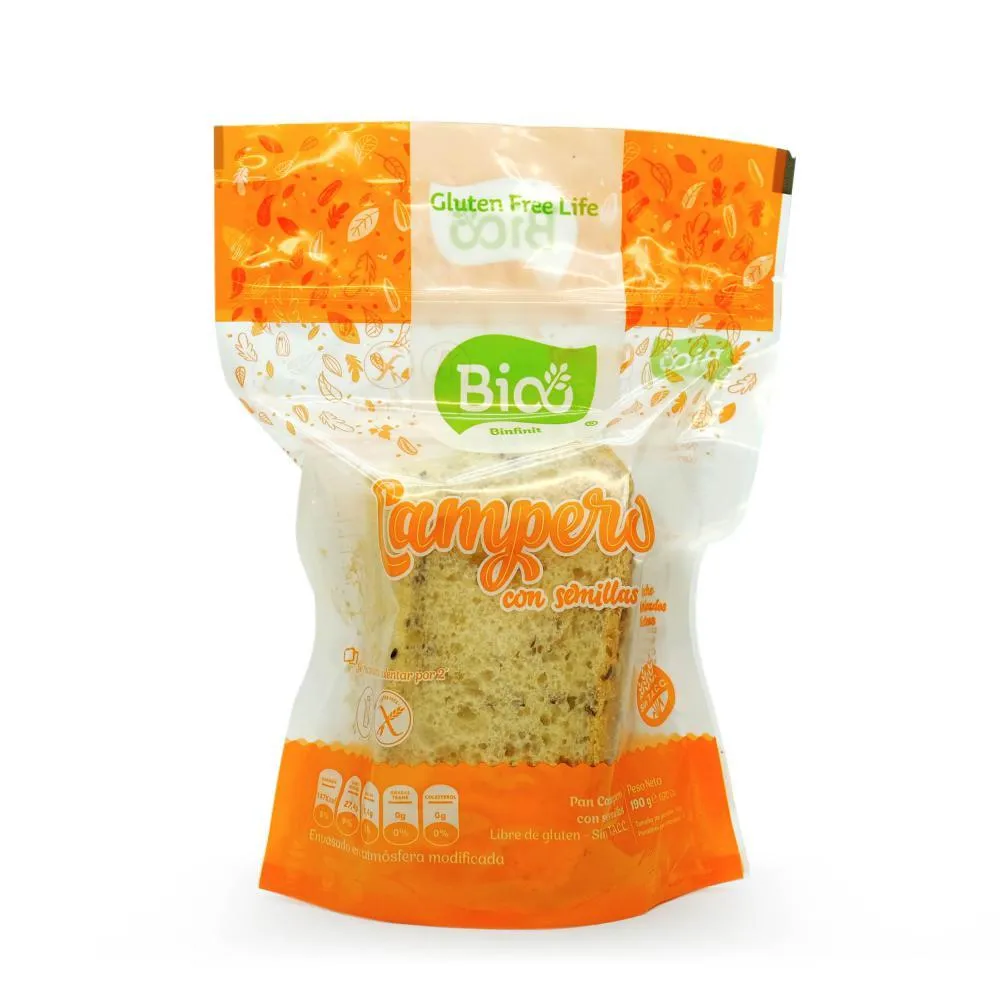 Bio pan campero con semillas libre de gluten