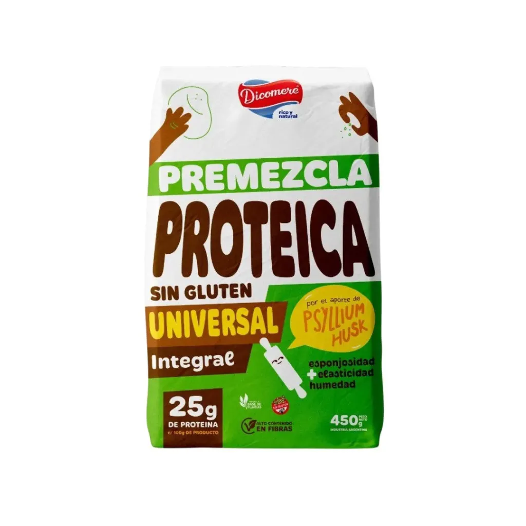 Dicomere premezcla proteica integral universal sin tacc